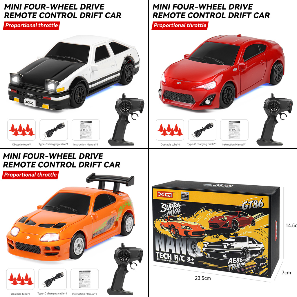 Outdoor Adventure Group - 2.4G RC Drift Car 1/64 4WD