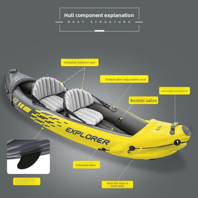 Inflatable Boat Two Person Raf - Outdoor Adventure Kayak 评论和价格