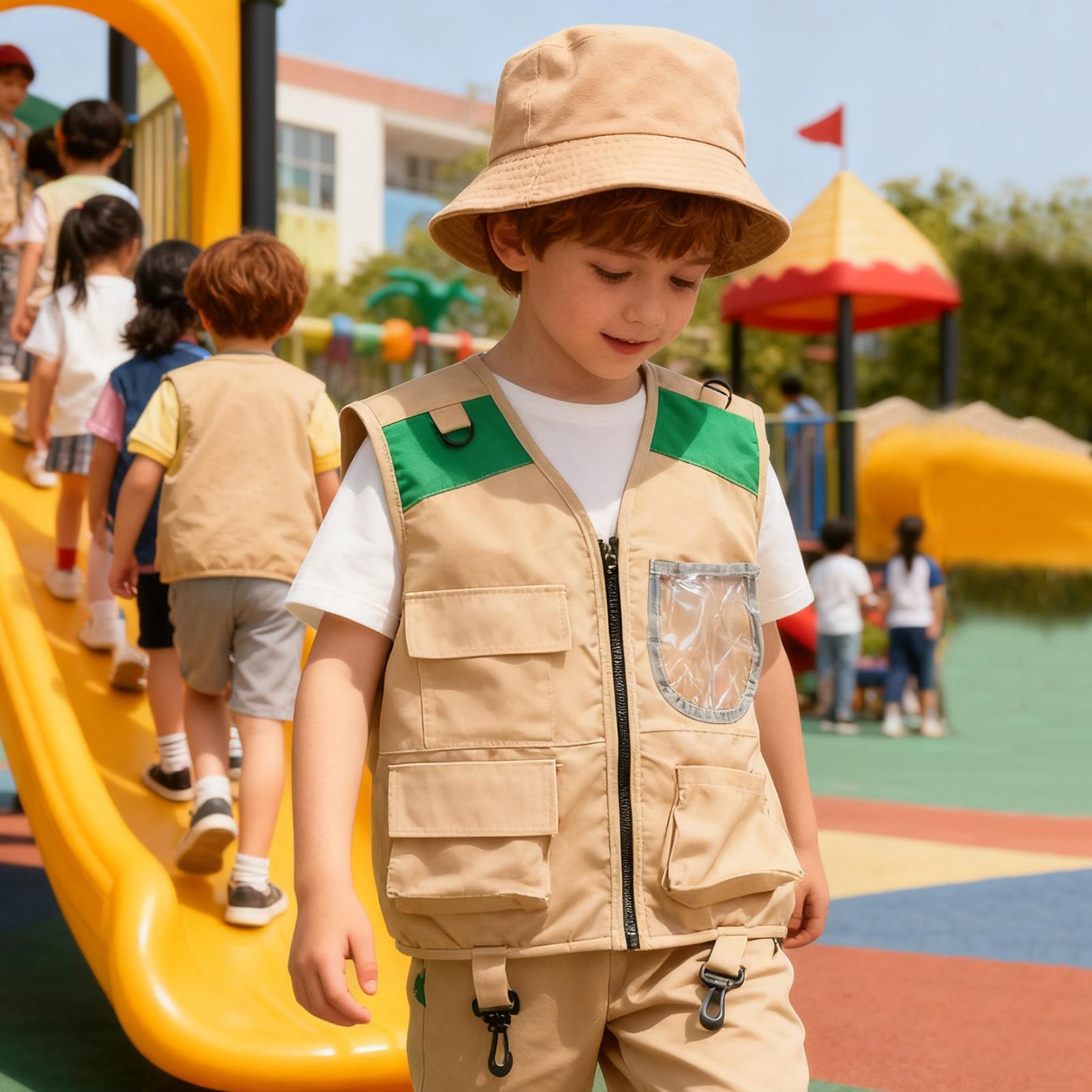 Kids Explorer hat and vest Cos - Outdoor Adventure For Kids 评论和价格