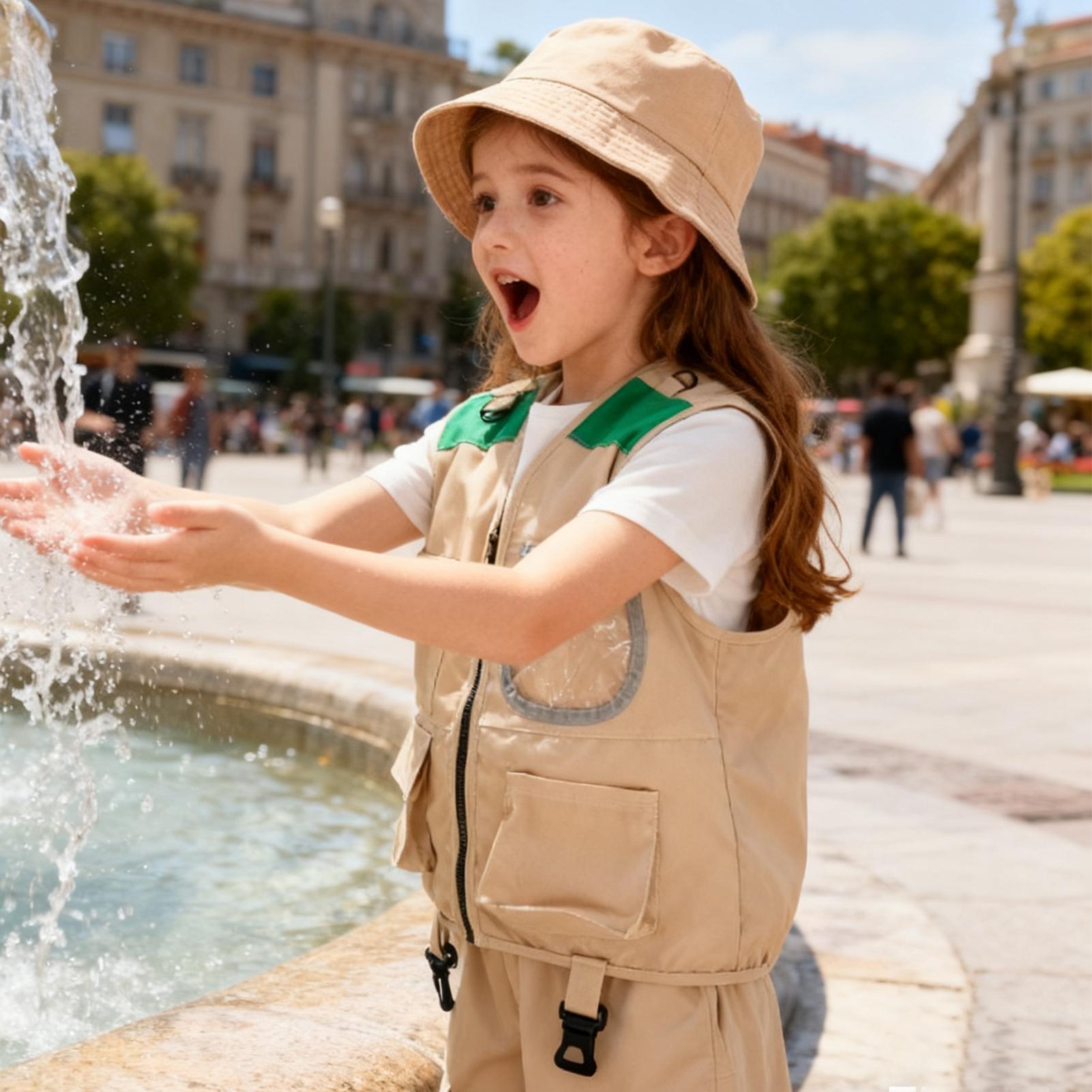 Kids Explorer hat and vest Cos - Outdoor Adventure For Kids 评论和价格