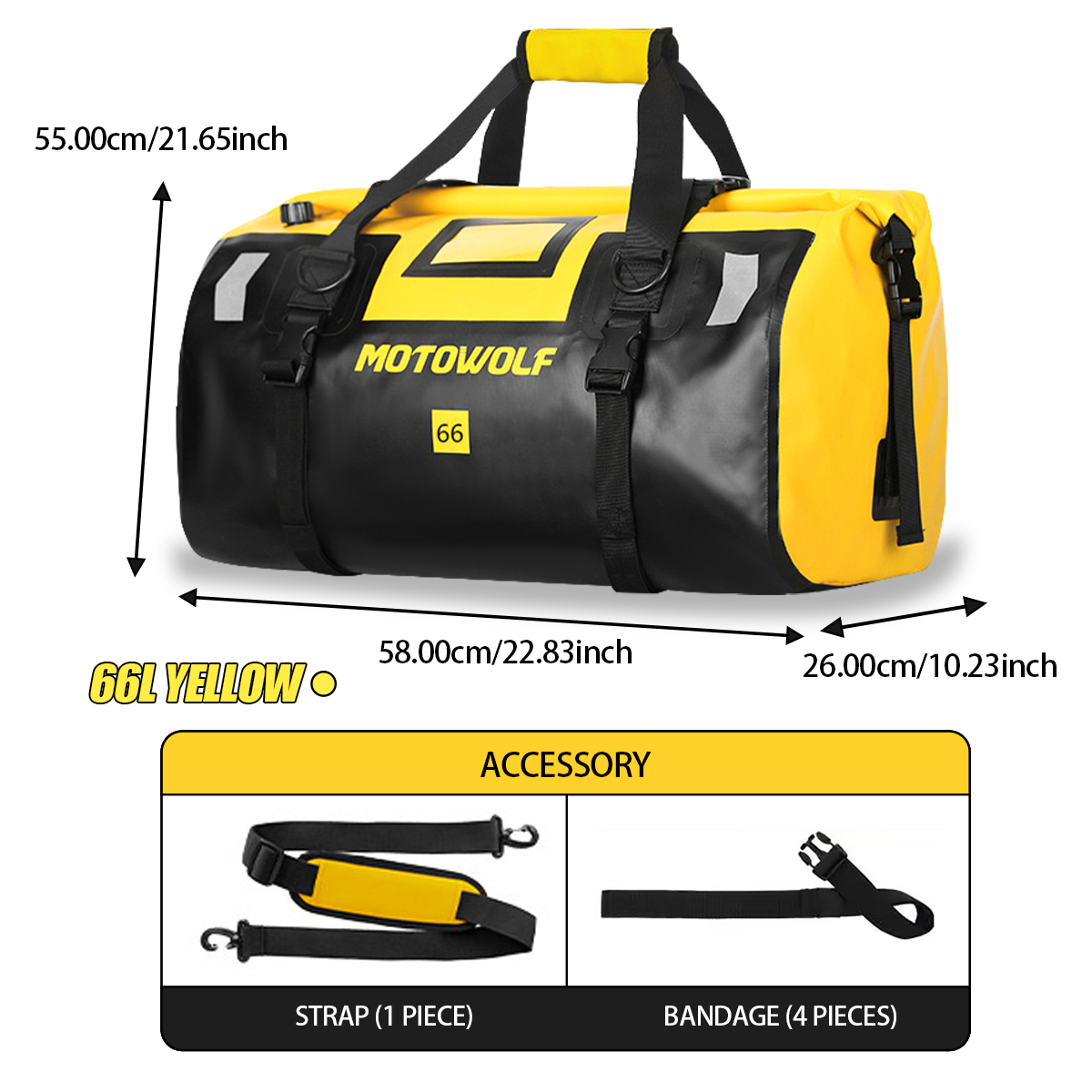 Waterproof Duffel Bag 40L/66L  - Outdoor Adventure Kayak 评论和价格