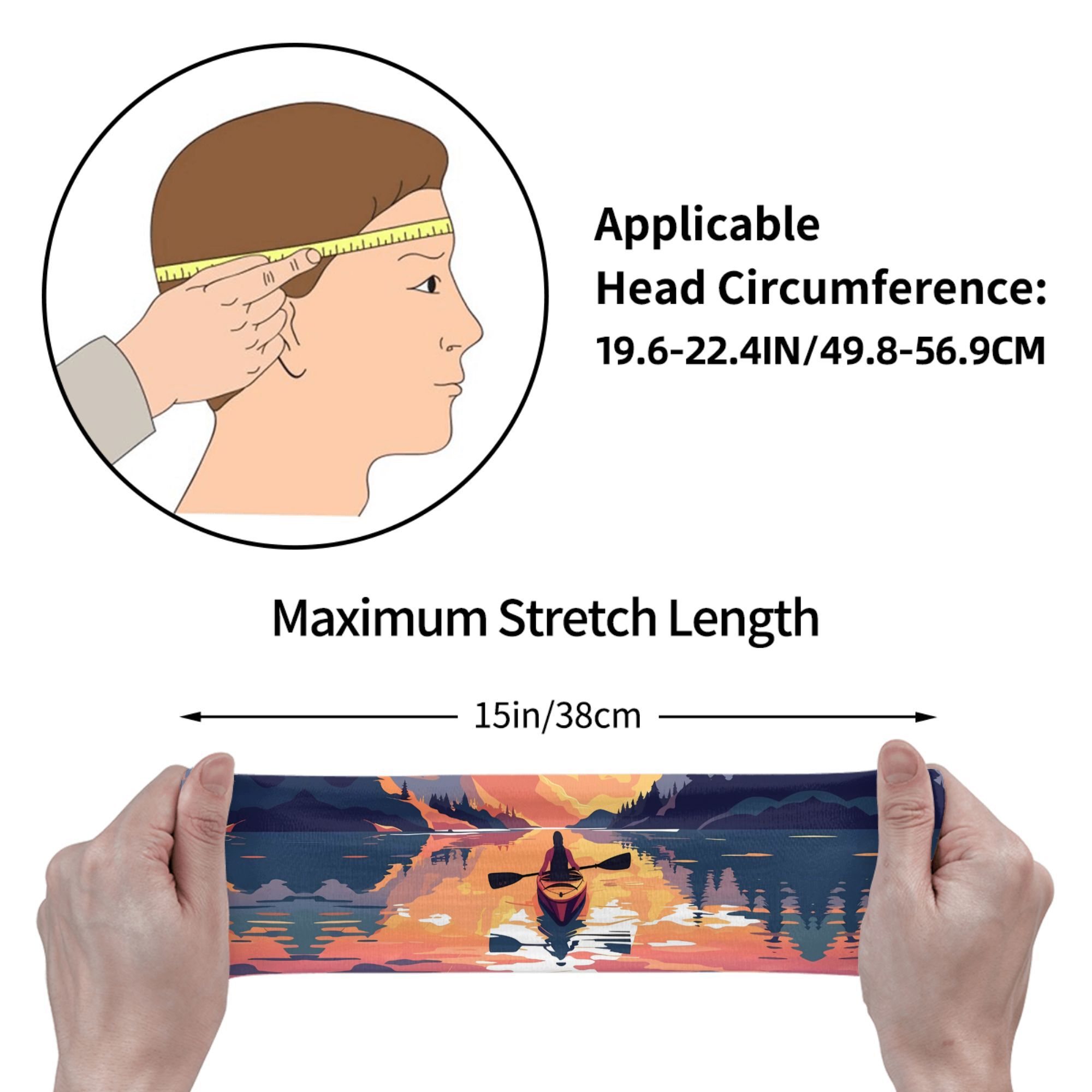 Kayak Sunset Print Headband Wa - Outdoor Adventure Kayak 评论和价格