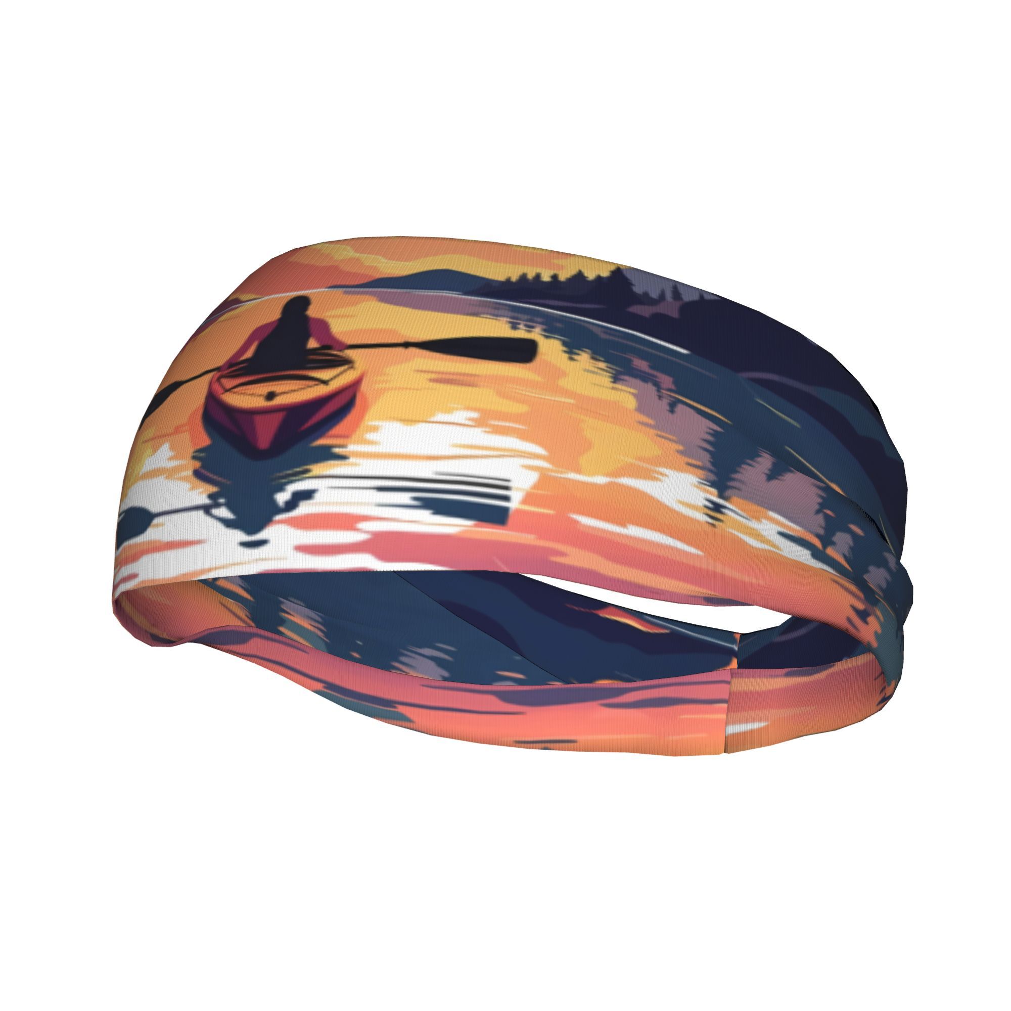 Kayak Sunset Print Headband Wa - Outdoor Adventure Kayak 评论和价格