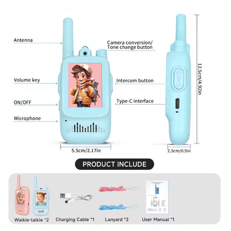 2pcs Kids Video Walkie Talkie  - Outdoor Adventure For Kids 评论和价格